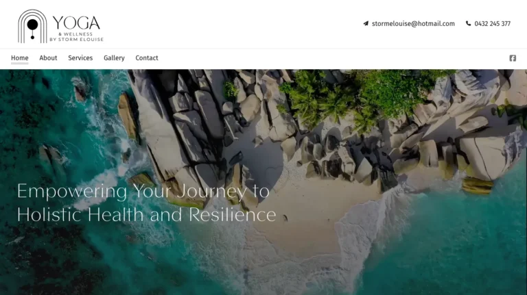 Yoga wellness beach scene for relaxation and resilience