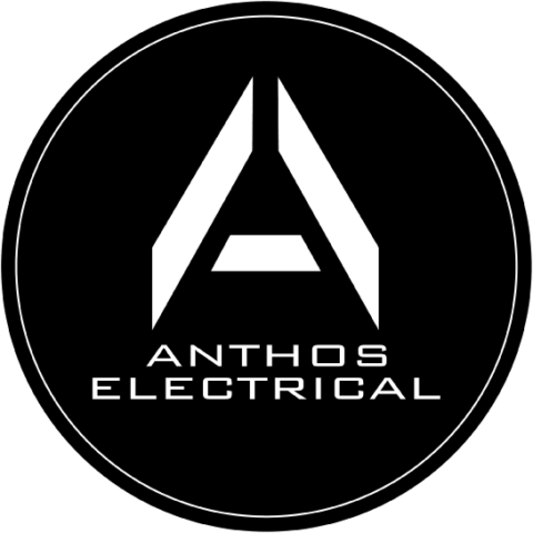 Anthos Electrical logo on black circle