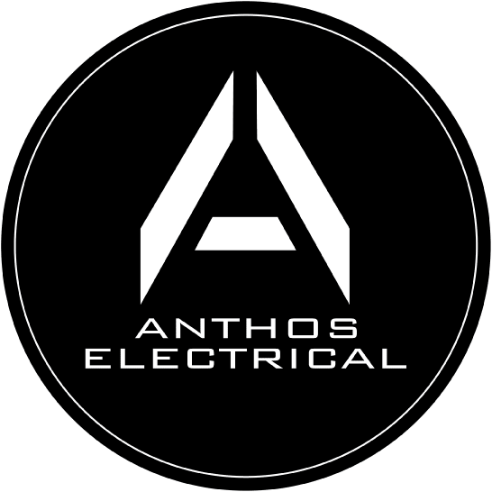 Anthos Electrical logo on black circle