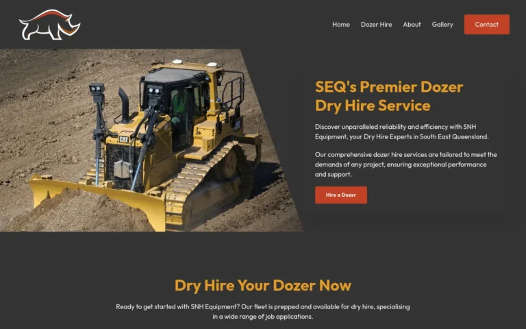 Yellow bulldozer for hire on dirt terrain.