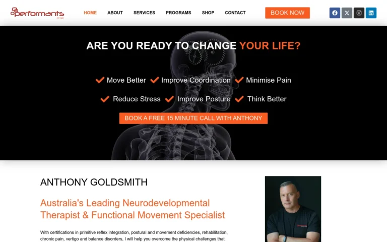 Therapist offers neurodevelopmental therapy and functional movement services.