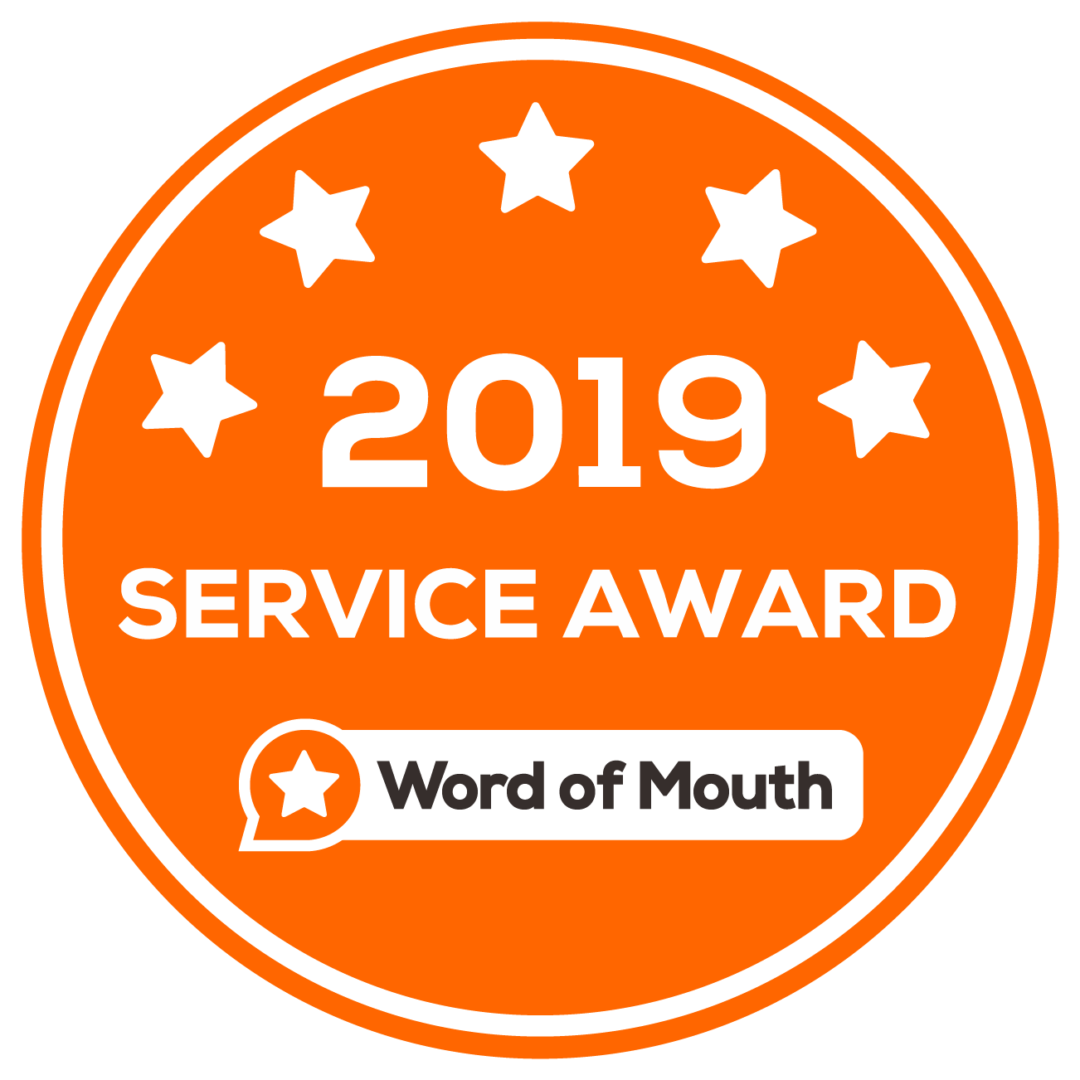 2019 service award badge with stars